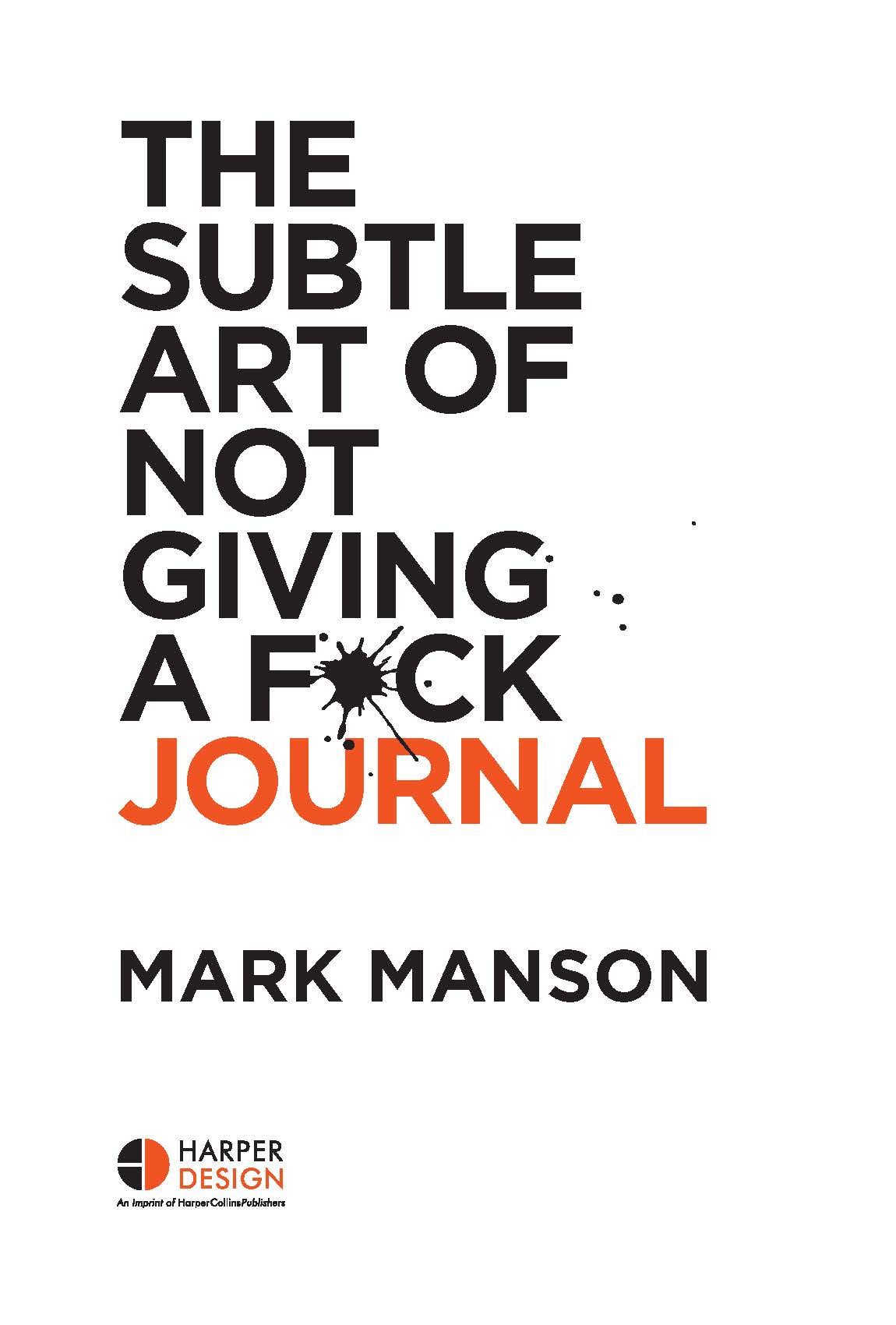کتاب ژورنالTHE SUBTLE ART OF NOT GIVING A F* CK JOURNAL