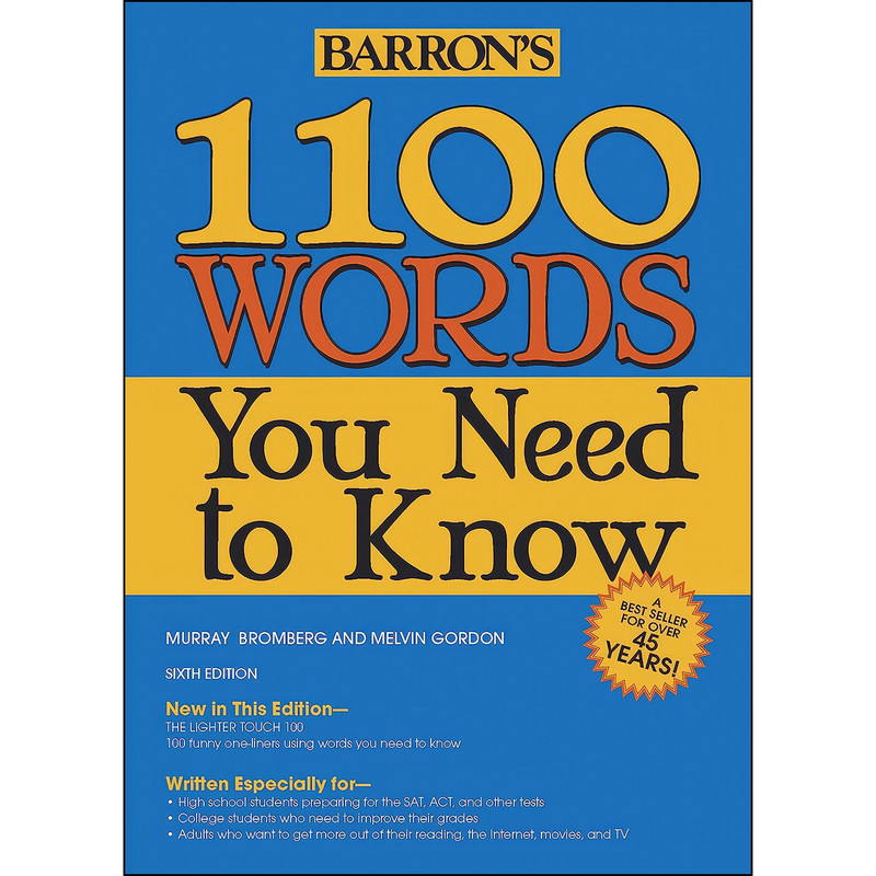 کتاب 1100 Words You Need to Know اثر Murray Bromberg and Melvin Gordon انتشارات Barron's Educational Series