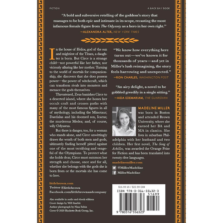 کتاب Circe اثر Madeline Miller انتشارات Back Bay Books