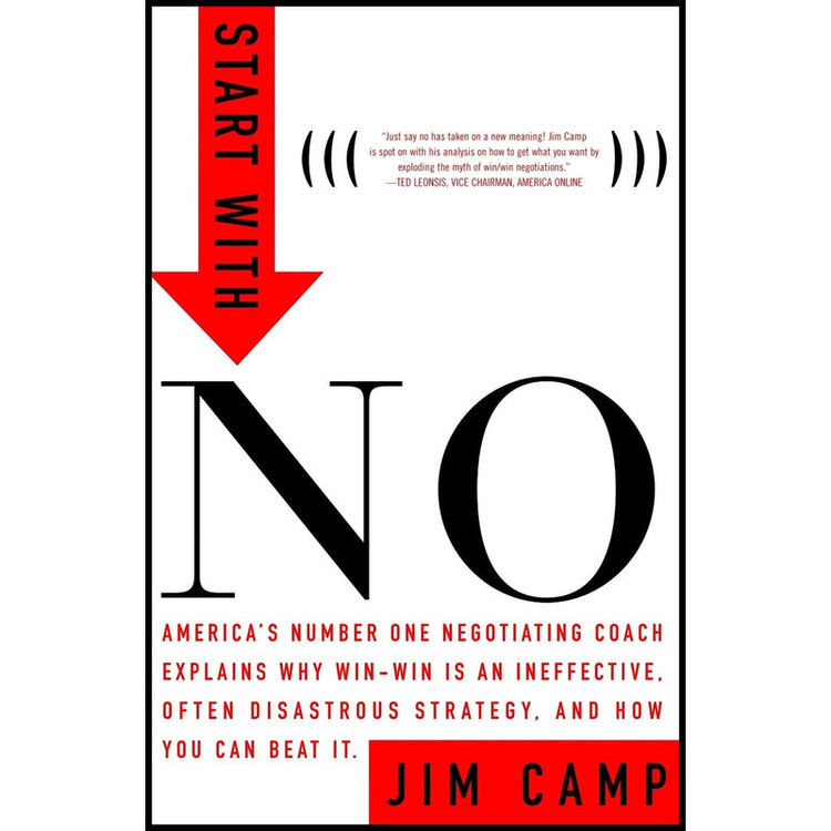 کتاب Start with NO اثر Jim Camp and Robert Jordan انتشارات Currency