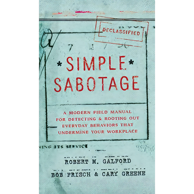 کتاب Simple Sabotage اثر جمعی از نویسندگان انتشارات HarperOne