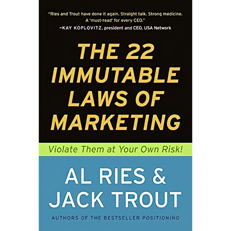 کتاب The 22 Immutable Laws of Marketing اثر Al Ries and Jack Trout انتشارات HarperBusiness
