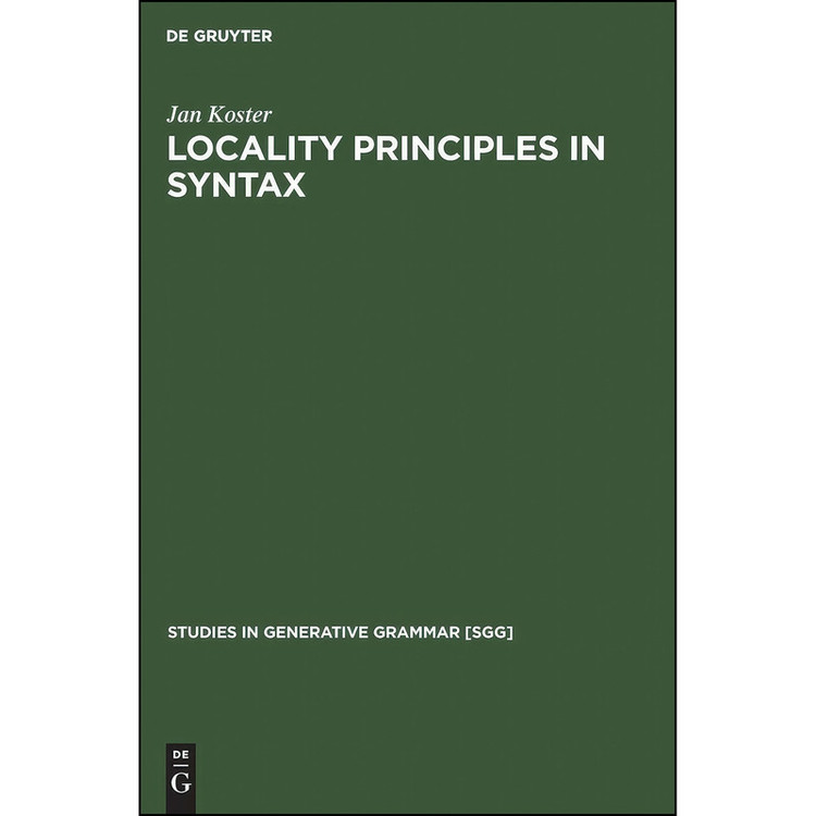 کتاب Locality principles in syntax اثر Jan Koster انتشارات De Gruyter Mouton