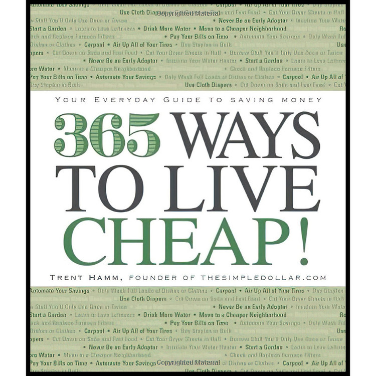 کتاب 365 Ways to Live Cheap اثر Trent Hamm انتشارات Adams Media